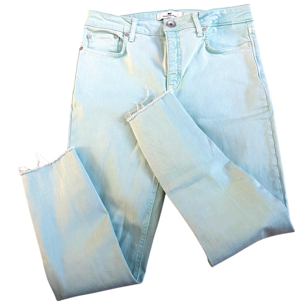 Vineyard Vines Stretch Raw‎ Hem High Rise Skinny Ankle Jeans Womens 29 - Picture 5 of 5